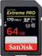 SanDisk - Extreme PRO 64GB SDXC UHS-I Memory Card-Front_Standard