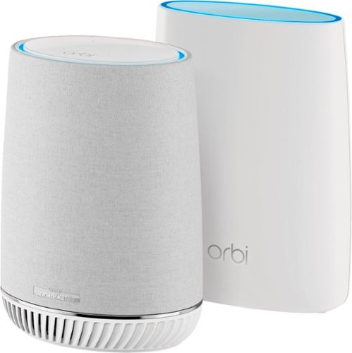 NETGEAR - Orbi Voice AC3000 Tri-Band Mesh Wi-Fi with Alexa (2-pack)-Front_Standard