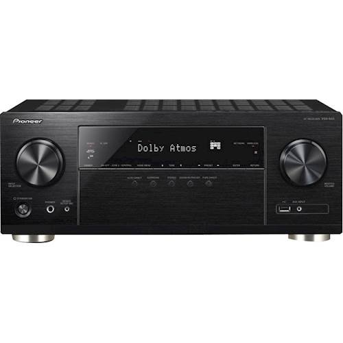 Pioneer - 1155W 7.2-Ch Bluetooth Capable with Dolby Atmos 4K Ultra HD HDR Compatible A/V Home Theater Receiver - Black-Front_Standard 