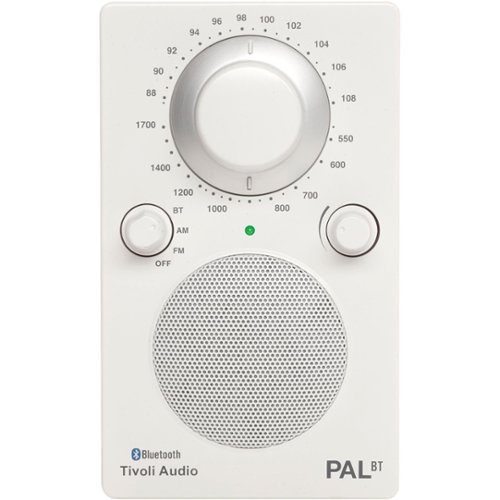 Tivoli Audio - PAL Analog AM/FM Clock Radio - White/Glossy White-Front_Standard 