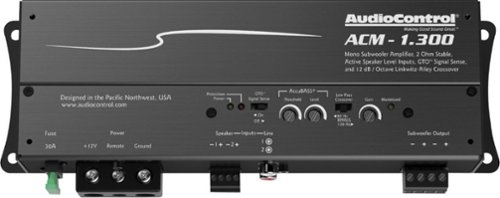 AudioControl - Class D Digital Mono Amplifier with Low-Pass Crossover - Black