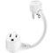 Quirky - 0.67' Extension Power Cord - White-Front_Standard