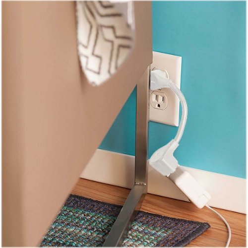 Quirky 0.67' Extension Power Cord - White WORLDWIDE DELIVERY