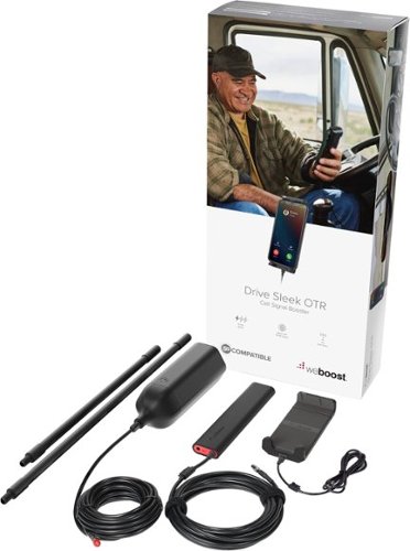 weBoost - Drive Sleek OTR Vehicle Cell Phone Signal Booster Kit for Single User in Semi Trucks and Overland Vehicles