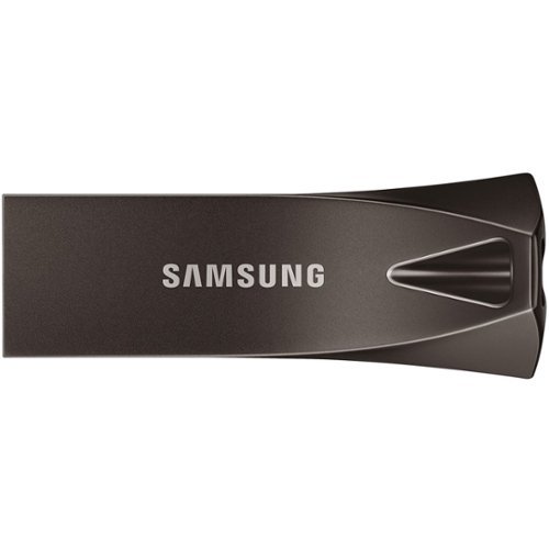 Samsung - BAR Plus 128GB USB 3.1 Flash Drive - Titan Gray