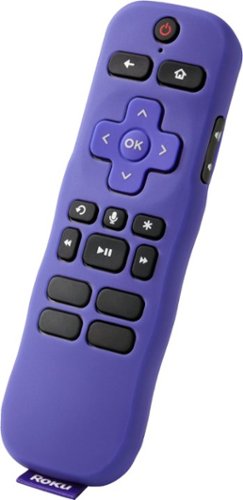 Insignia™ - Remote Control Cover for Roku Stick & Stick+ - Purple-Angle_Standard 