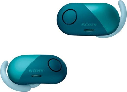  Sony - WF-SP700N Sport True Wireless Noise Cancelling Earbud Headphones - Blue