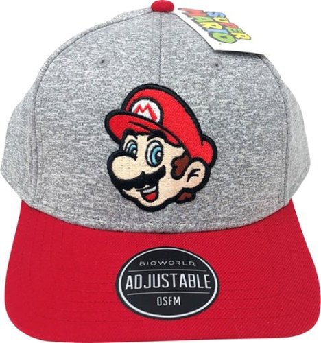 Super Mario Bros. - Mario Head Curved Bill Cap - Multi-Front_Standard 