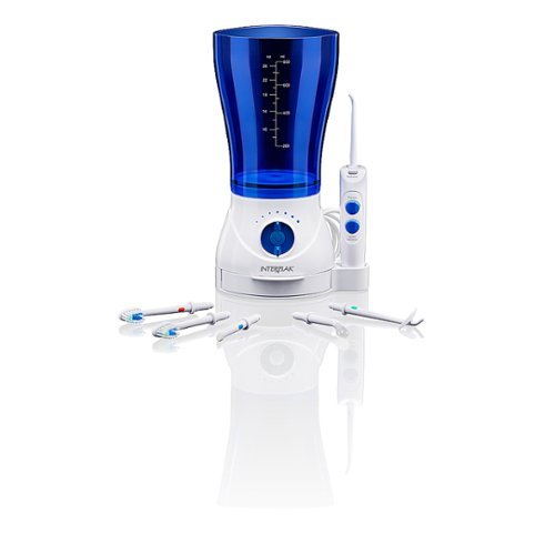 Conair - Interplak All-in-One Sonic Water Flossing System - White/Blue