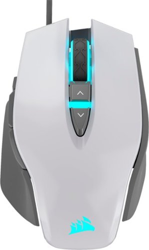 CORSAIR - M65 RGB Elite Tunable FPS Wired Optical Gaming Mouse with Adjustable Weights - White