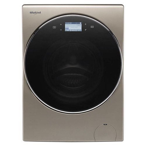 Whirlpool - 2.8 Cu. Ft. High Efficiency Smart Front Load Washer and Electric Dryer Combo with Load & Go Plus Dispenser - Cashmere