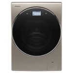 Whirlpool - 2.8 Cu. Ft. High Efficiency Smart Front Load Washer and Electric Dryer Combo with Load & Go Plus Dispenser - Cashmere - Front_Standard