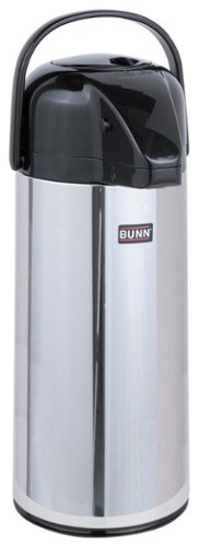  BUNN - Commercial Airpot 2-1/4L Coffee/Tea Dispenser - Chrome/Black