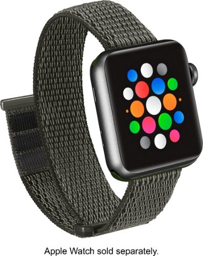 Modal™ - Active Nylon Watch Band for Apple Watch® 38mm and 40mm - Olive Green-Angle_Standard 