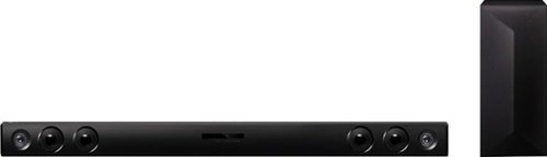 LG - 2.1-Channel 300W Soundbar System with Wireless Subwoofer - Black-Front_Standard 