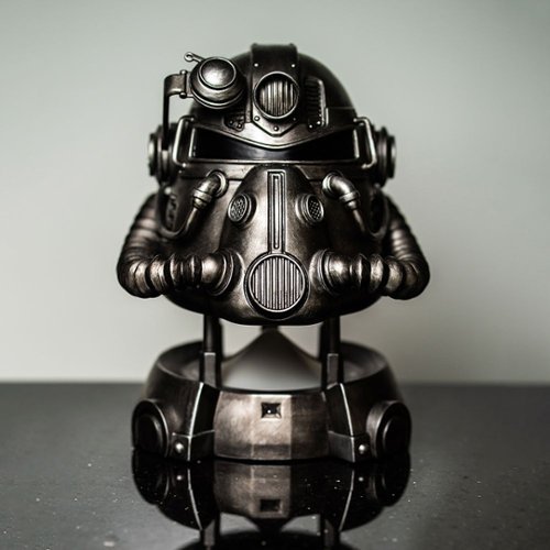 Development Plus Inc - T-51 Power Armor Wireless Bookshelf Speaker (Each) - Silver-Front_Standard 