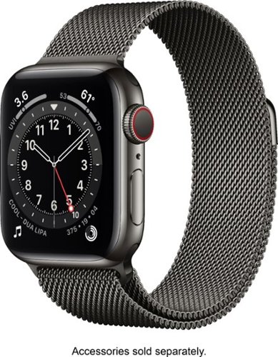 Apple Watch Series 6 (GPS + Cellular) 40mm Graphite Stainless Steel Case with Graphite Milanese Loop - Space Gray (Verizon)