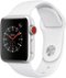 Apple Watch Series 3 (GPS + Cellular) 38mm Silver Aluminum Case with White Sport Band - Silver Aluminum (Verizon) - (2017)-Left_Standard