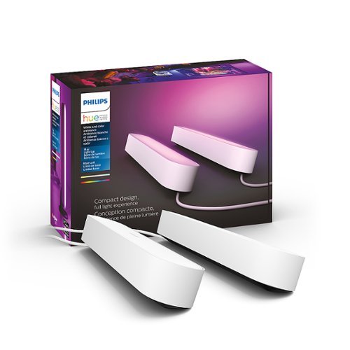 Philips - Hue Play White & Color Ambiance Smart LED Bar Light (2-Pack) - White