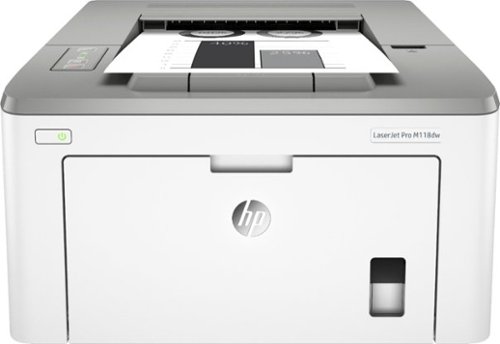 HP - LaserJet Pro M118DW Wireless Black-and-White Laser Printer - Off-White And Gray