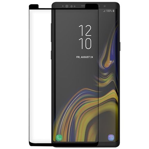 ArtsCase - Strong Shield Glass Clear Tempered Glass (9H) Screen Protector for Samsung Galaxy Note9 - Black Frame