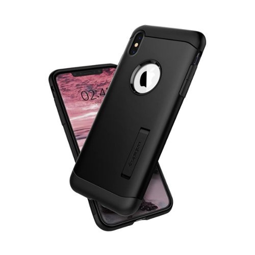 Spigen Slim Armor Case for Apple iPhone XS Max - Black GLOBAL SHIPPING