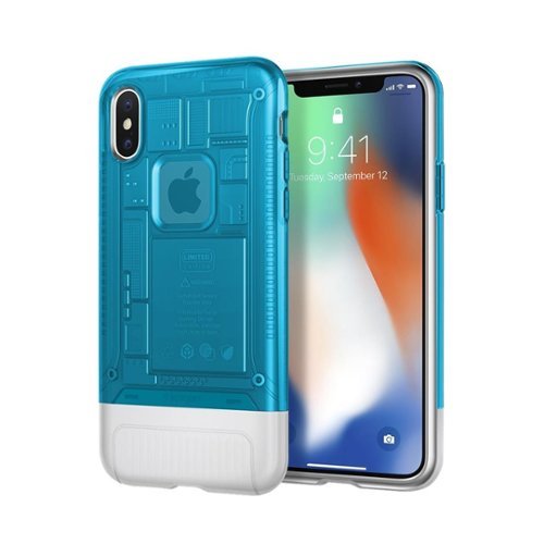 Spigen - Classic C1 Case for Apple® iPhone® X and XS - Blueberry-Angle_Standard 