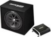 KICKER - DXA250.1 250W Class D Mono Amplifier with Comp 12" Subwoofer and Enclosure - Black-Front_Standard