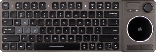CORSAIR - K83 Entertainment Bluetooth Keyboard with Back Lighting - Black-Front_Standard 