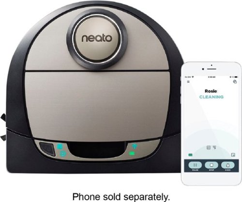  Neato Robotics - Botvac D7 Connected App-Controlled Robot Vacuum - Black/Gray