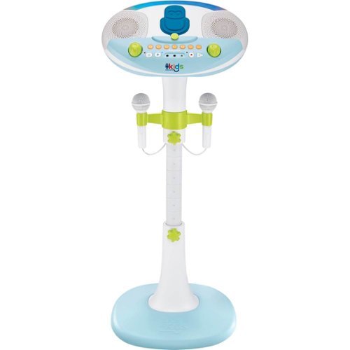 Singing Machine - Kids Pedestal Bluetooth Karaoke System - White