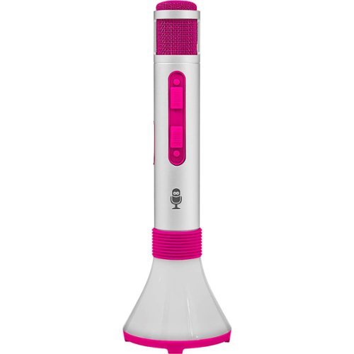 Singing Machine - 2-in-1 Portable Bluetooth Karaoke System - Pink-Front_Standard 