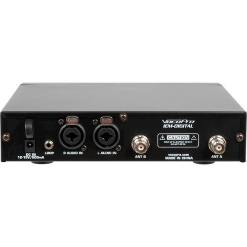 VocoPro Professional Digital Stereo/Dual Mono In-Ear Monitor System - Gray WORLDWIDE DELIVERY