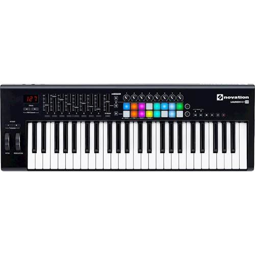 Novation - Launchkey Full-Size Keyboard with 49 Full-Size Keys - Black-Front_Standard 