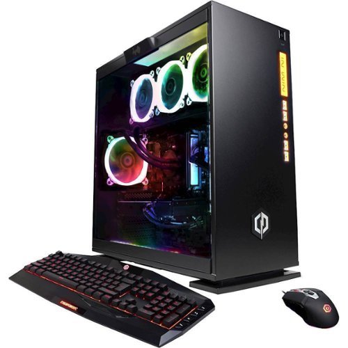 CyberPowerPC - Gamer Supreme Liquid Cool Gaming Desktop - AMD Ryzen 7-Series - 32GB - NVIDIA GeForce RTX 2080 - 3TB HDD + 480GB SSD - Black-Front_Standard 