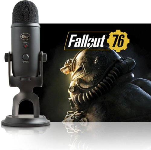 Blue Microphones Blackout Yeti USB Multi-Pattern Condenser Microphone + Fallout 76 Bundle GLOBAL SHIPPING