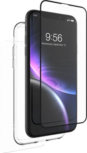 ZAGG - InvisibleShield Glass+ 360 Screen Protector for Apple® iPhone® XS Max - Black