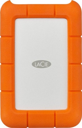 LaCie Rugged 5TB External USB-C, USB 3.1 Gen 1 Portable Hard Drive - Orange/Silver WORLDWIDE DELIVERY