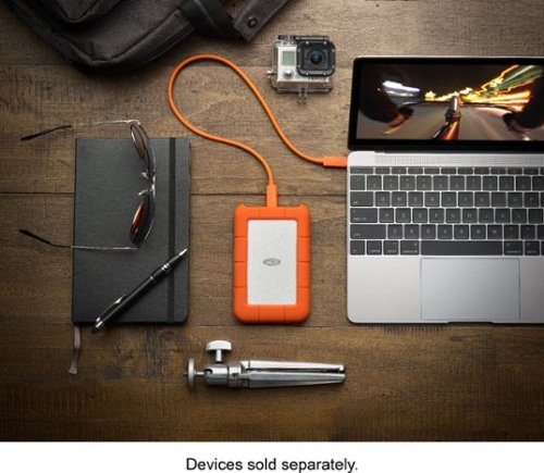 LaCie Rugged 5TB External USB-C, USB 3.1 Gen 1 Portable Hard Drive - Orange/Silver HOW TO BUY