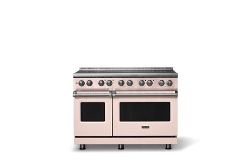 Viking - 48 in. Wide 6 Elements Pro 5 Series 7.3 Cu. Ft. Freestanding 6 Element Induction Convection Range - Blush