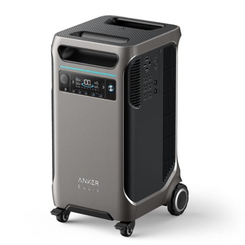 Anker - Anker-SOLIX F3800 Whole-Home Backup Power Station(3.8kWh-58.8kWh) (3840 Wh Capacity) - Dark gray