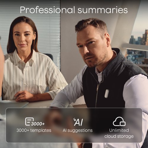 PLAUD NotePin Memory Capsule Smart AI Voice/Audio Recorder - V2 - Cosmic Grey WORLDWIDE DELIVERY