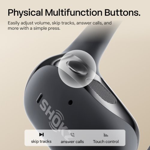 Shokz OpenFit 2 Open-Ear True Wireless Earbuds - Black BUY ONLINE