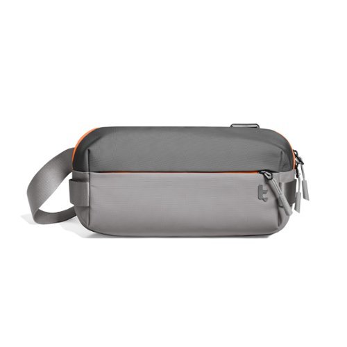 tomtoc - Explorer-T21 EDC Sling Bag, Compact Crossbody Bag Minimalist Sling Pack Daypack for Travel, Lightweight, Water-Resistant - Space Gray-Front_Standard 