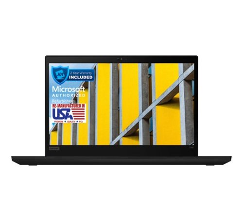  Lenovo - T490 14" Refurbished Laptop - Intel 8th Gen Core i5 with 16GB Memory - Intel UHD Graphics 620 - 512GB SSD - Black
