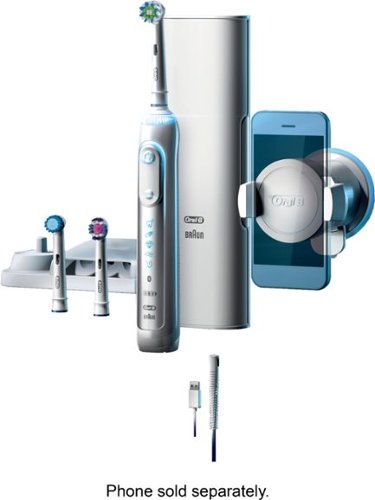 Oral-B - Genius Pro 8000 Connected Rechargeable Toothbrush - White