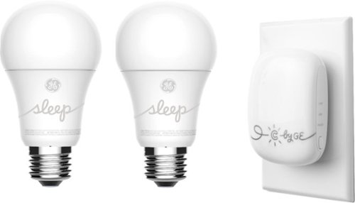 C by GE - C-Sleep A19 Smart LED Bulb Voice Control Starter Kit (2-Pack) - Adjustable White