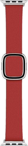 Leather Modern Buckle for Apple Watch™ 40mm - Large - Ruby-Angle_Standard 