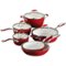 Tramontina - Gourmet Ceramica Deluxe 10-Piece Cookware Set - Metallic Red-Angle_Standard