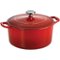 Tramontina - Gourmet Enameled Cast Iron 5.5-Quart Dutch Oven - Gradated Red-Angle_Standard